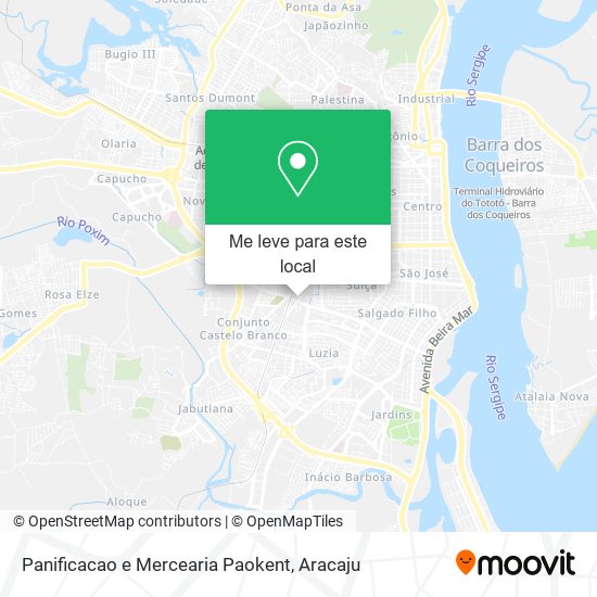 Panificacao e Mercearia Paokent mapa