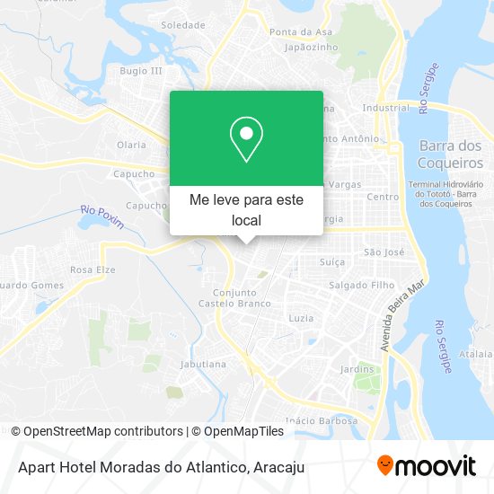 Apart Hotel Moradas do Atlantico mapa