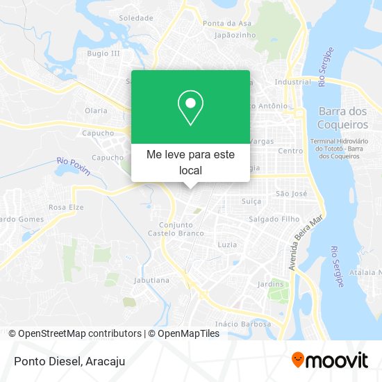 Ponto Diesel mapa