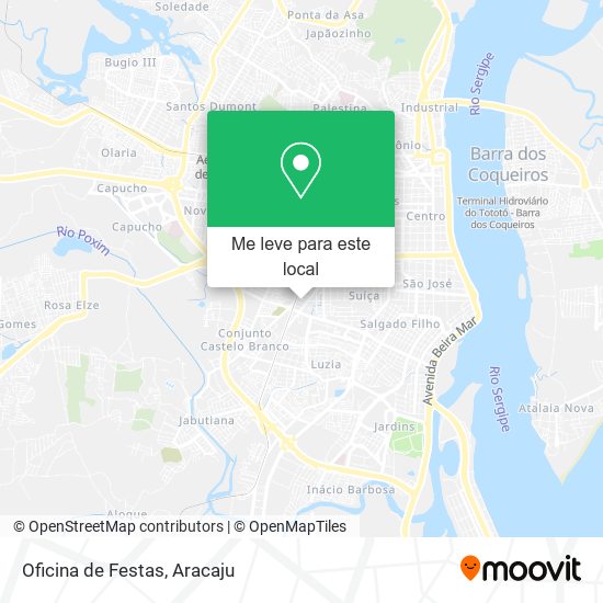 Oficina de Festas mapa