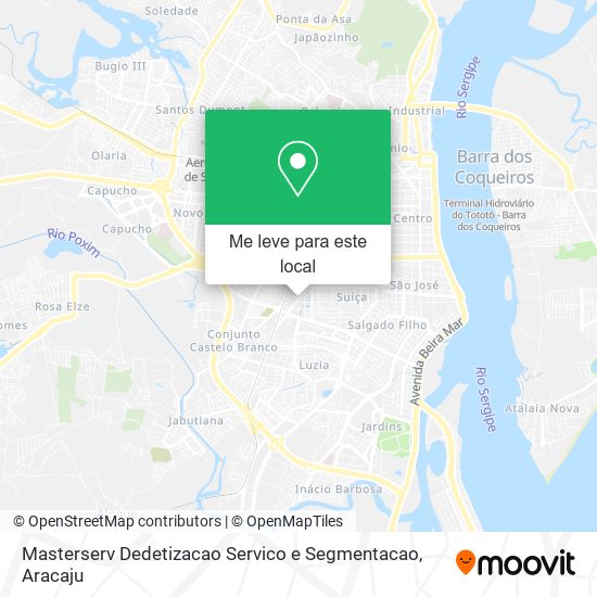 Masterserv Dedetizacao Servico e Segmentacao mapa