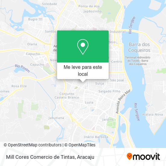 Mill Cores Comercio de Tintas mapa