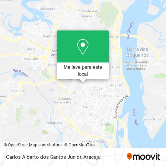 Carlos Alberto dos Santos Junior mapa