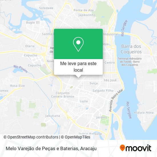 Melo Varejão de Peças e Baterias mapa