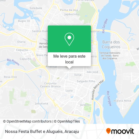 Nossa Festa Buffet e Aluguéis mapa