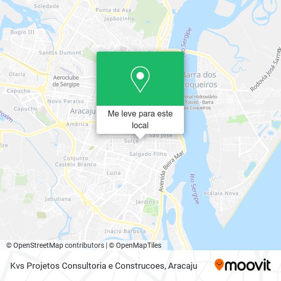 Kvs Projetos Consultoria e Construcoes mapa