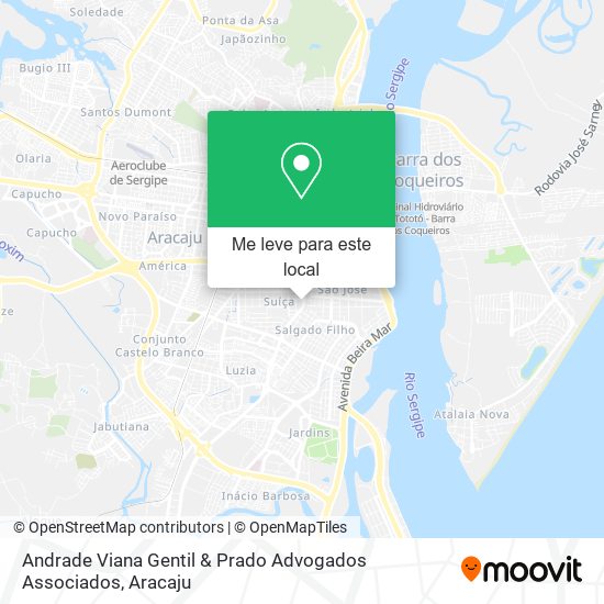 Andrade Viana Gentil & Prado Advogados Associados mapa