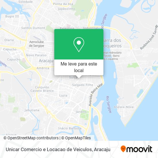 Unicar Comercio e Locacao de Veiculos mapa