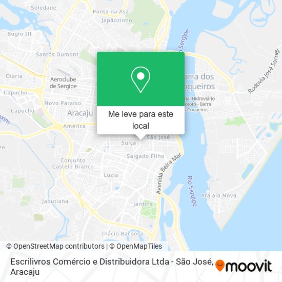 Escrilivros Comércio e Distribuidora Ltda - São José mapa