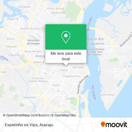 Espetinho os Vips mapa
