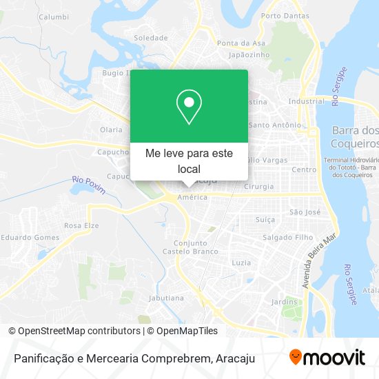 Panificação e Mercearia Comprebrem mapa