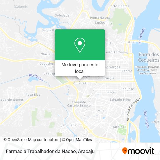 Farmacia Trabalhador da Nacao mapa