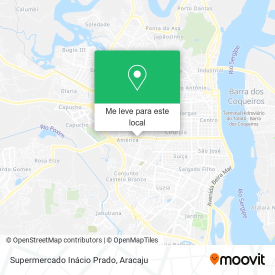 Supermercado Inácio Prado mapa