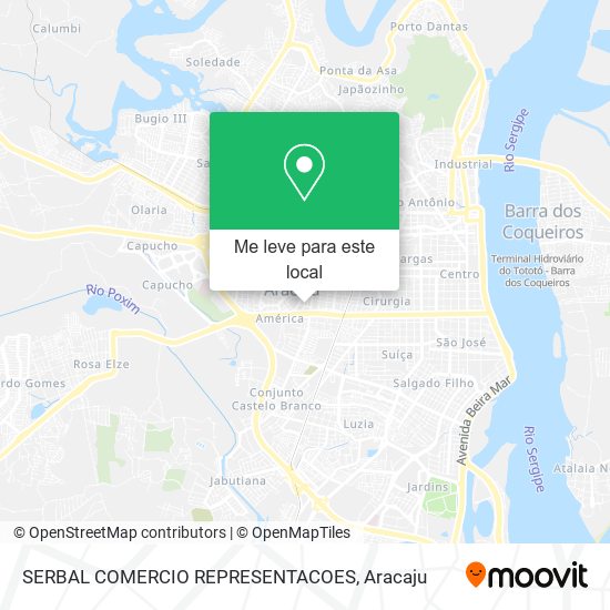 SERBAL COMERCIO REPRESENTACOES mapa