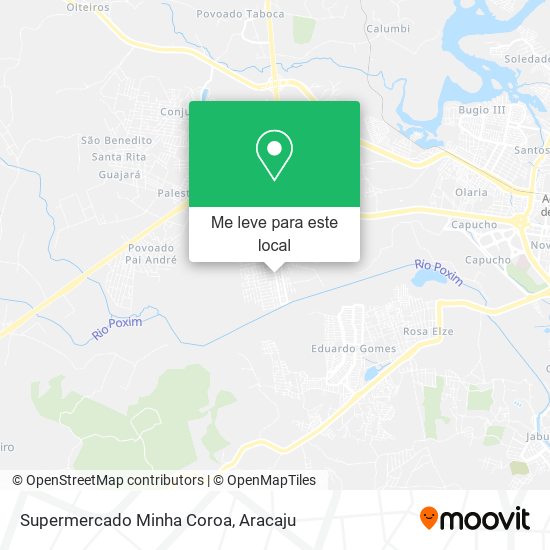 Supermercado Minha Coroa mapa