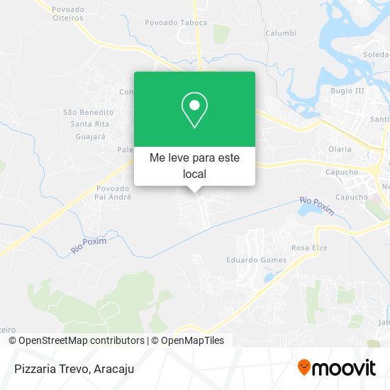 Pizzaria Trevo mapa