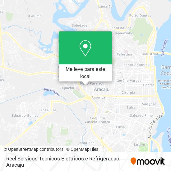 Reel Servicos Tecnicos Elettricos e Refrigeracao mapa