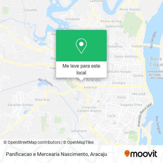 Panificacao e Mercearia Nascimento mapa