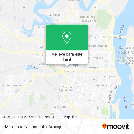 Mercearia Nascimento mapa