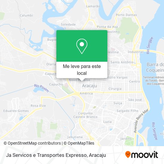 Ja Servicos e Transportes Expresso mapa