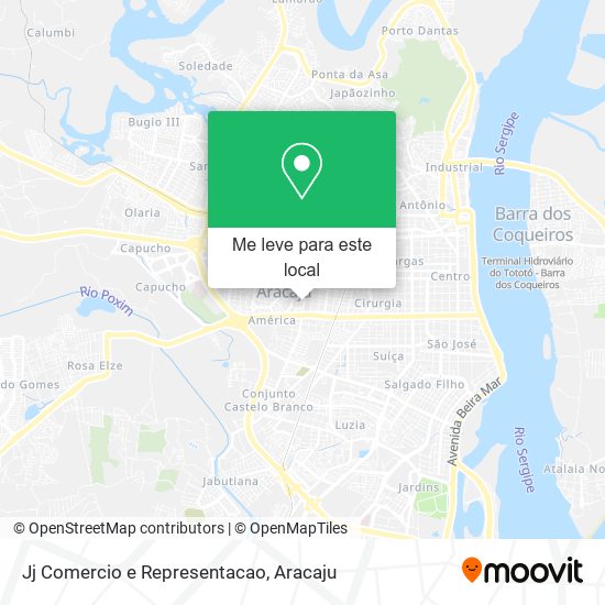 Jj Comercio e Representacao mapa