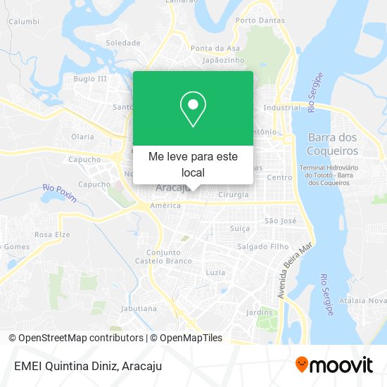 EMEI Quintina Diniz mapa