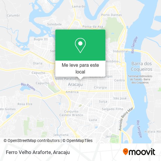 Ferro Velho Araforte mapa