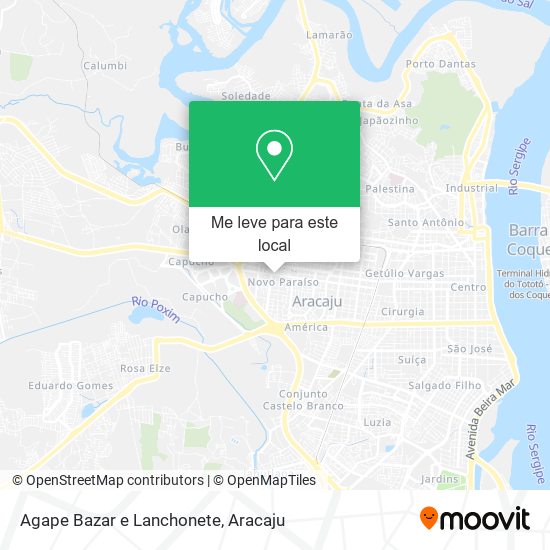 Agape Bazar e Lanchonete mapa