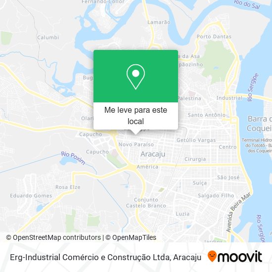 Erg-Industrial Comércio e Construção Ltda mapa