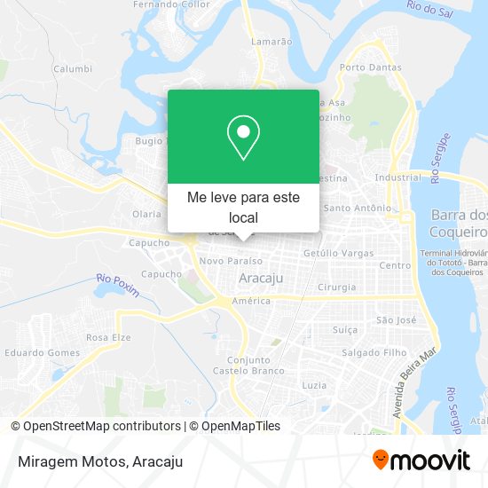 Miragem Motos mapa