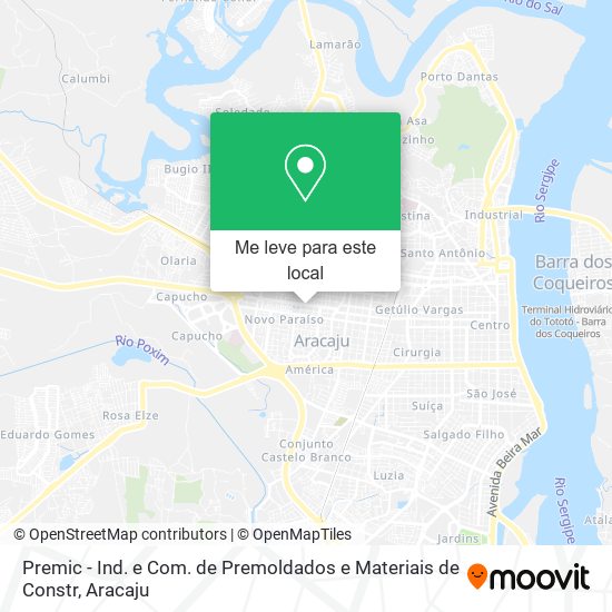 Premic - Ind. e Com. de Premoldados e Materiais de Constr mapa