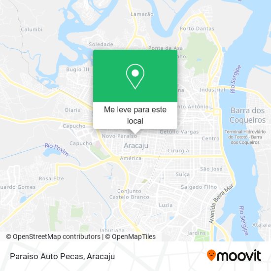 Paraiso Auto Pecas mapa