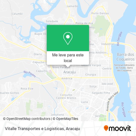 Vitalle Transportes e Logisticas mapa