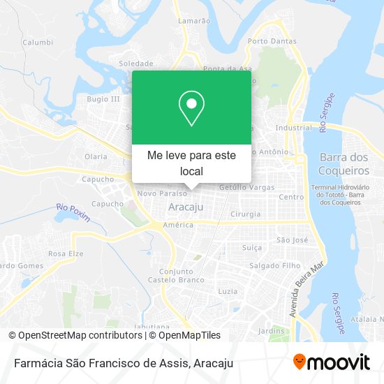 Farmácia São Francisco de Assis mapa