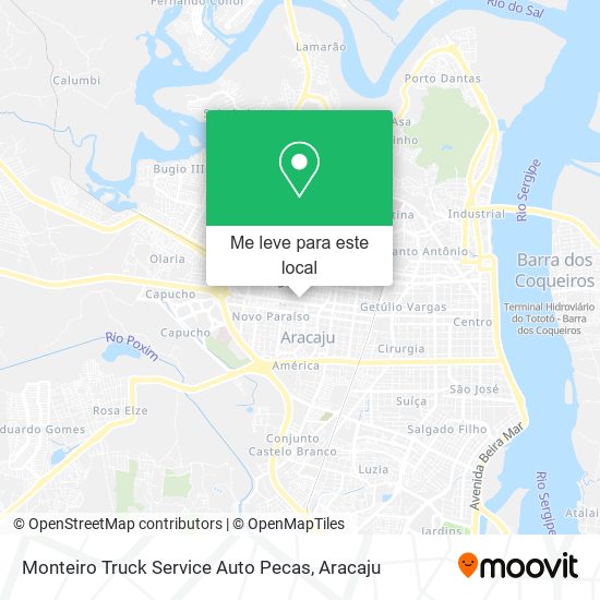 Monteiro Truck Service Auto Pecas mapa