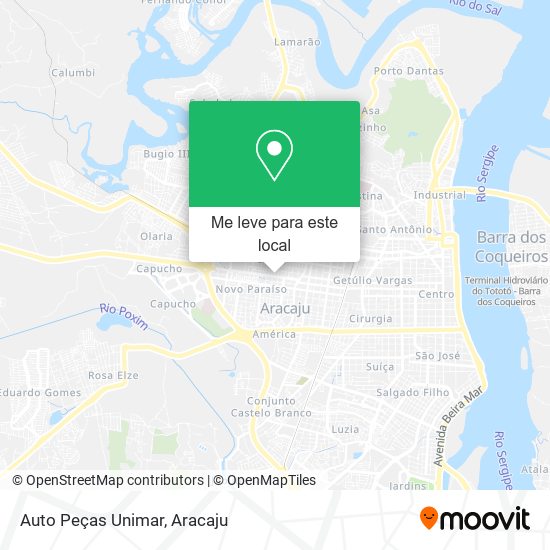 Auto Peças Unimar mapa