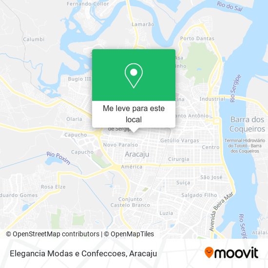 Elegancia Modas e Confeccoes mapa