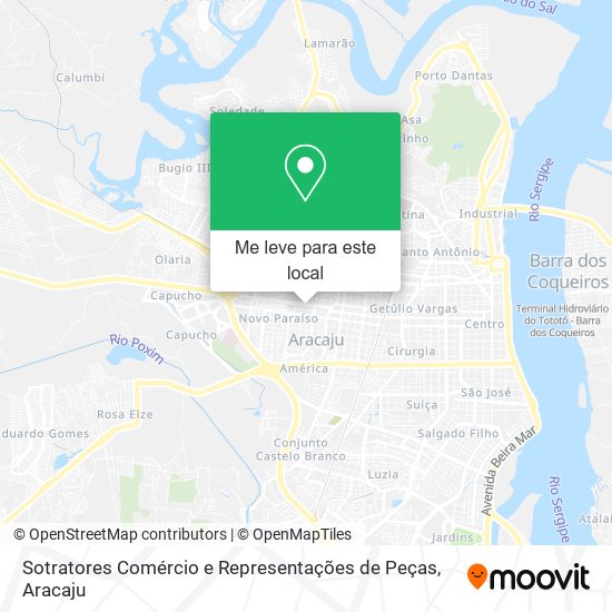 Sotratores Comércio e Representações de Peças mapa