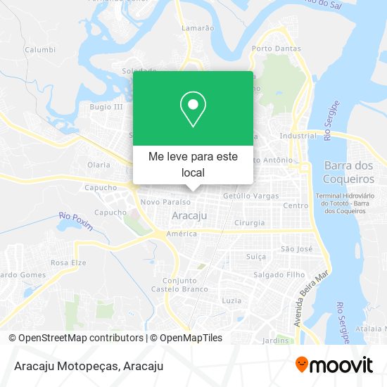 Aracaju Motopeças mapa