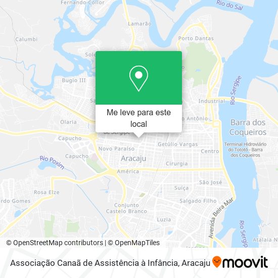 Associação Canaã de Assistência à Infância mapa