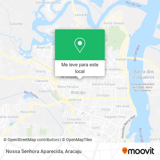 Nossa Senhora Aparecida mapa