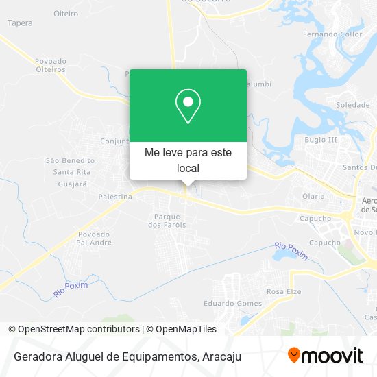 Geradora Aluguel de Equipamentos mapa