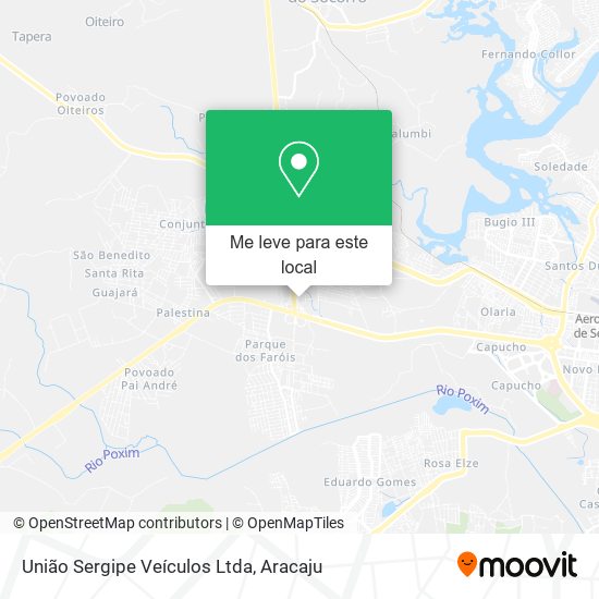 União Sergipe Veículos Ltda mapa