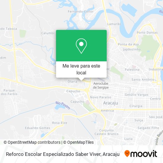 Reforco Escolar Especializado Saber Viver mapa