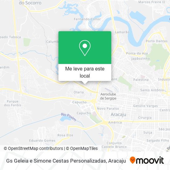 Gs Geleia e Simone Cestas Personalizadas mapa