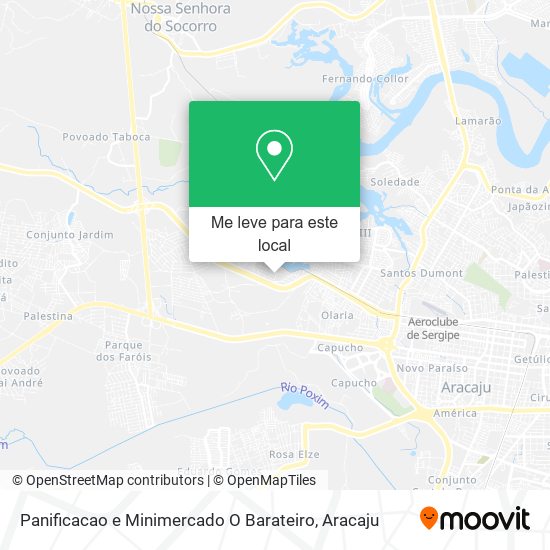 Panificacao e Minimercado O Barateiro mapa