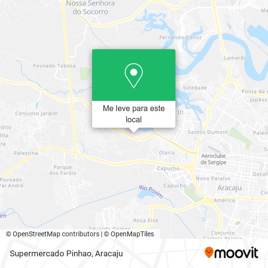 Supermercado Pinhao mapa