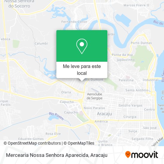 Mercearia Nossa Senhora Aparecida mapa