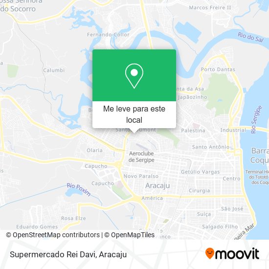 Supermercado Rei Davi mapa