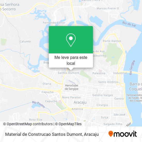 Material de Construcao Santos Dumont mapa